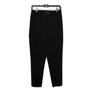 black wool pants